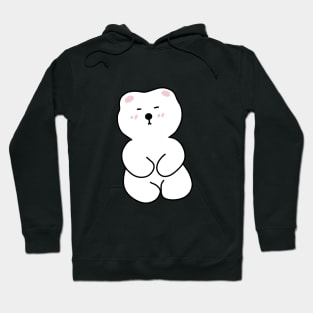 Cute white little bear Hoodie